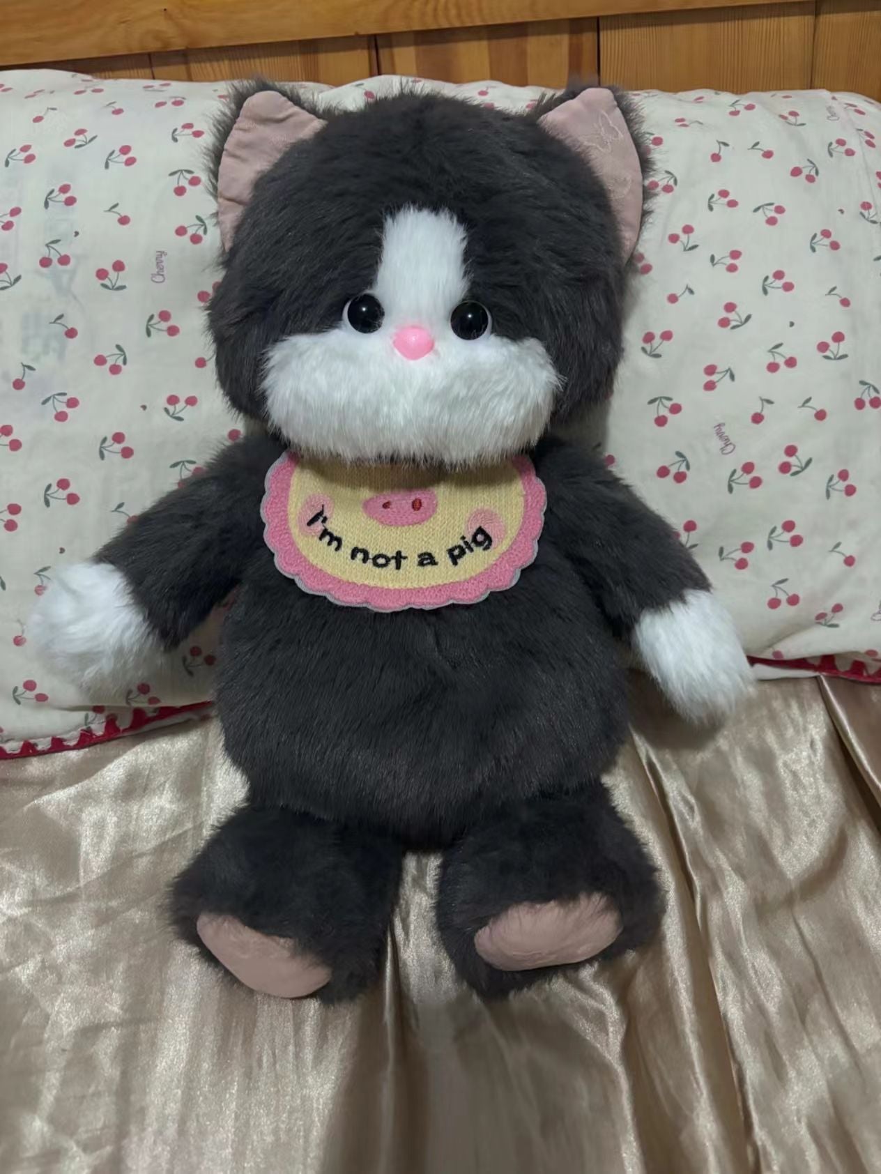 Running cat plush toy doll bag backpack change key small doll backpack